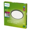 Stropné svietidlo Philips Superslim 15W LED, 4000K, IP54, 250×250 mm, čierna/biela