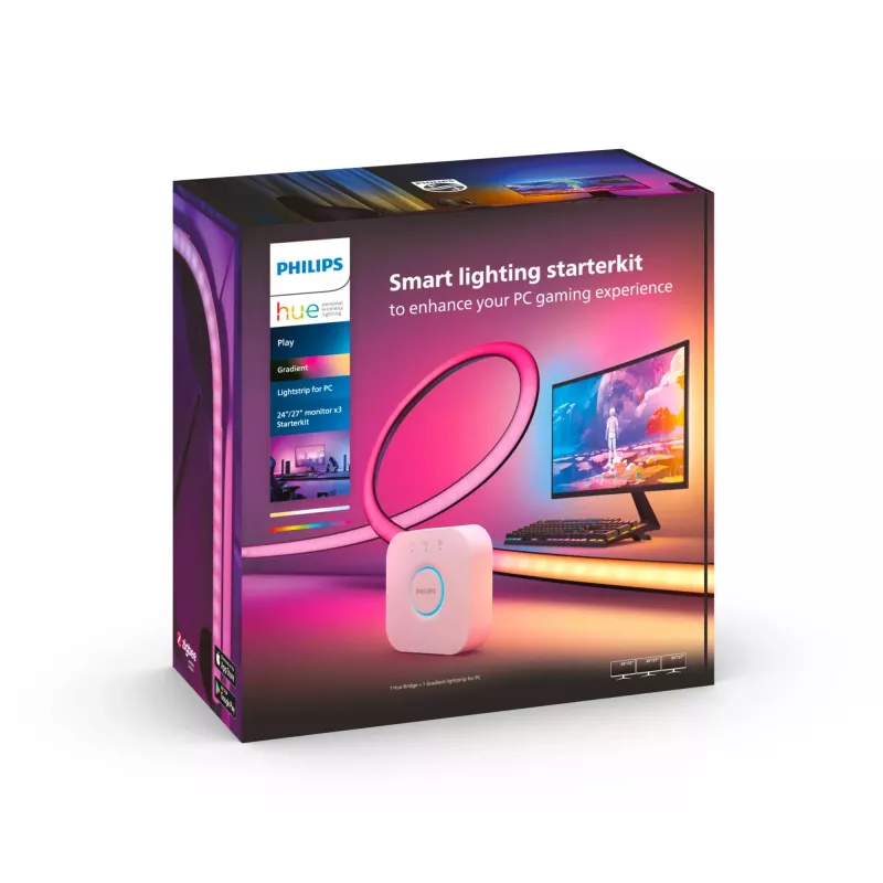 Inteligentný LED pás Philips Play Gradient Lightstrip pre PC Bluetooth Zigbee