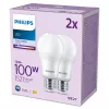 Philips žiarovka 100W A67 E27 x2, 13 W, 100 W, E27, 1521 lm, 15000 h, studená biela