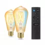 WiZ Filament Bulb Amber 50 W ST64 E27 x2, inteligentné osvetlenie, Wi-Fi/Bluetooth, zlatá, Wi-Fi 4 (802.11n), 802.11b, 802.11g, LED, E27