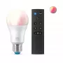 WiZ žiarovka 8W (zodp. 60W) A60 E27 x1 + diaľkový ovládač, inteligentná lampa, Wi-Fi/Bluetooth, biela, Wi-Fi 4 (802.11n), 802.11b, 802.11g, LED, E27