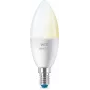WiZ Candle 40 W C37 E14 2 kusy, inteligentná žiarovka, Wi-Fi/Bluetooth, biela, Wi-Fi 4 (802.11n), 802.11b, 802.11g, LED, E14