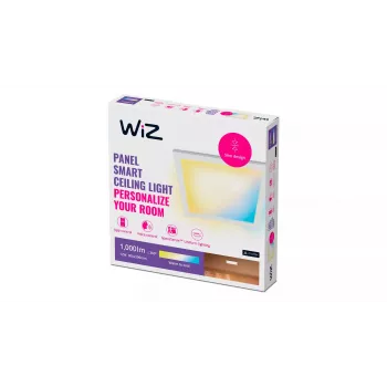 Inteligentné stropné svietidlo Signify WiZ Panel Ceiling 12 W štvorcové, 12 W, Wi‑Fi, 300×300×42 mm, biela