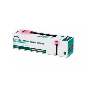 Inteligentné rozšírenie stĺpového svietidla Signify WiZ – LED pätica/stĺpové svietidlo, 12 V, 108,5 × 108,5 × 518 mm, čierna