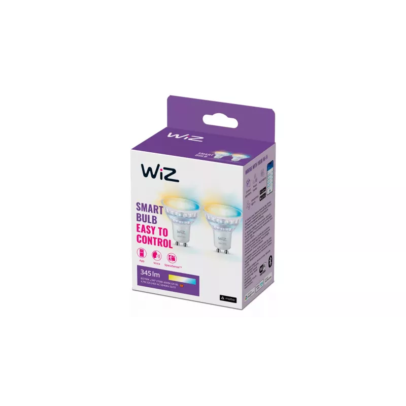Inteligentná žiarovka WiZ Spot 50 W PAR16 GU10 Wi-Fi Bluetooth GU10