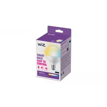 WiZ Globe 75W G95 E27, smart žiarovka, Wi-Fi/Bluetooth, biela, Wi-Fi 4 (802.11n), 802.11b, 802.11g, LED, E27
