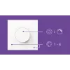 WiZ Smart Dial Switch Philips bezdrôtový Wi-Fi biely batéria 5V