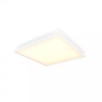 Philips Aurelle štvorcové panelové svietidlo, smart stropné svietidlo, Bluetooth/Zigbee, biela, LED, hliník, variabilné