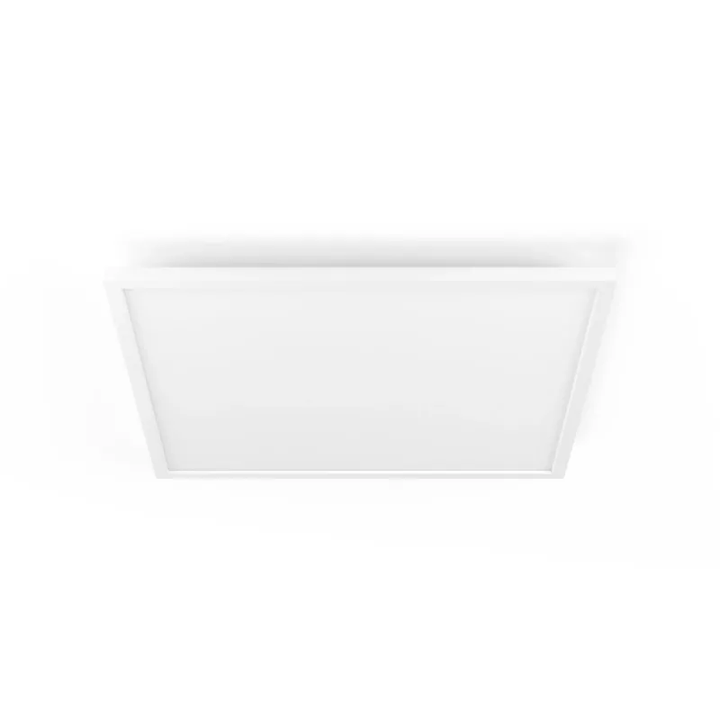 Philips Aurelle štvorcové panelové svietidlo, smart stropné svietidlo, Bluetooth/Zigbee, biela, LED, hliník, variabilné