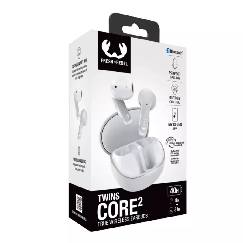 Hama Twins Core 2 headset True Wireless Stereo (TWS) slúchadlá do uší telefonovanie/hudba USB Type-C Bluetooth sivá