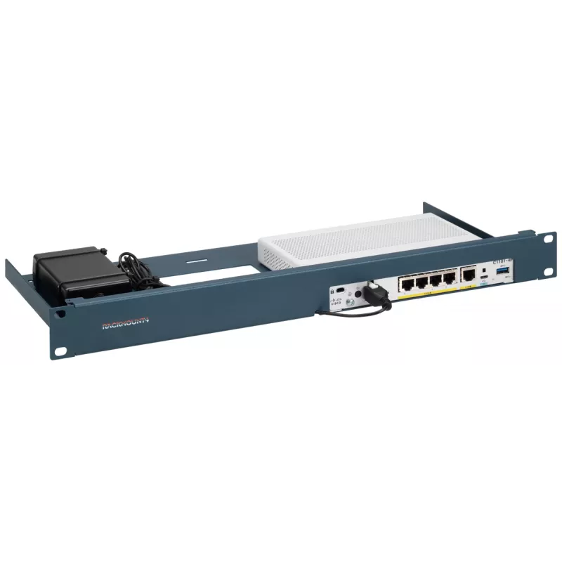 Montážny držiak Rackmount.IT RM-CI-T21 1U modrý 483mm 216mm 44mm