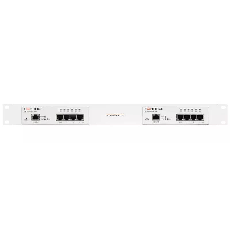 Rackmount IT 1U racková montáž pre FortiGate 30G série RM-FR-T28 — 1U, sada predných líšt