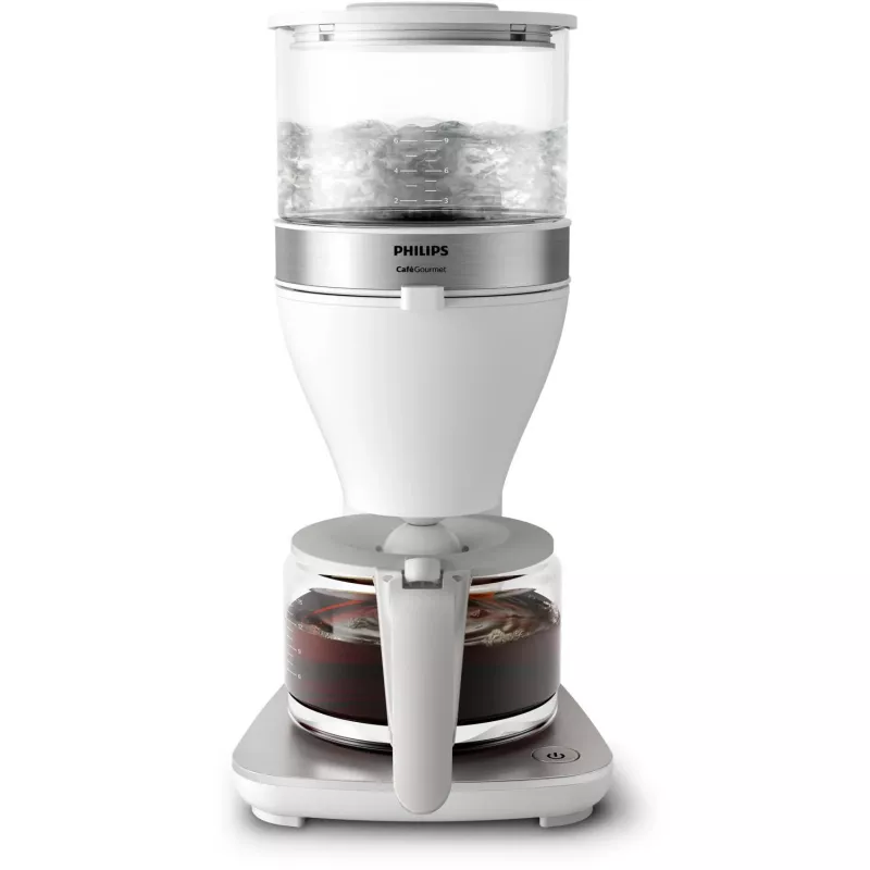 Philips Cafe Gourmet HD5416/00 kávovar na filtrovanú kávu so sklenenou kanvicou, biely