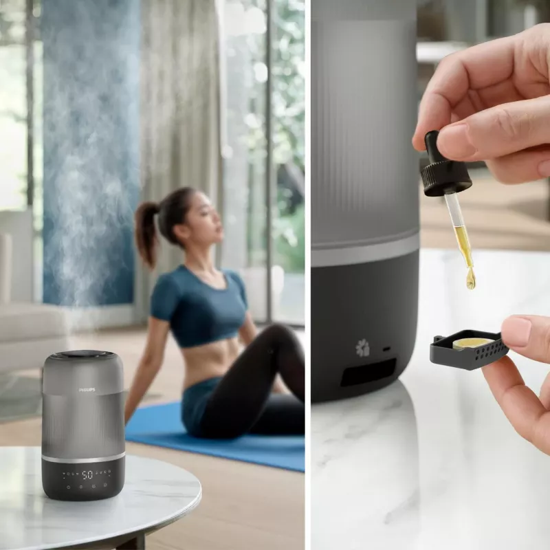 Ultrazvukový zvlhčovač vzduchu Philips HU1510/03 3L čierny 19,6W
