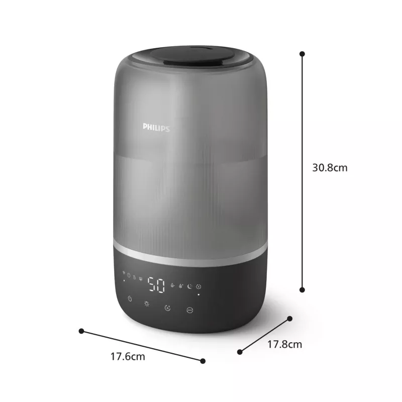 Ultrazvukový zvlhčovač vzduchu Philips HU1510/03 3L čierny 19,6W