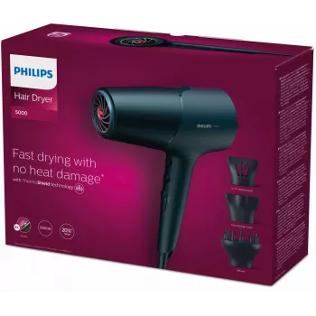 Philips 5000 series BHD512/20 sušič vlasov, modrý, pútko na zavesenie, 2300 W, 220-240 V