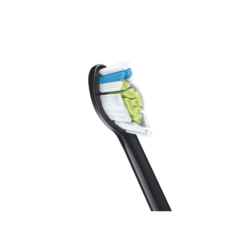 Náhradné hlavice zubnej kefky Philips HX6066/88 Optimal White, balenie 6 ks, čierna, 3-mesačný interval výmeny