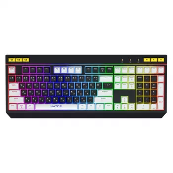 HATOR Icefall klávesnica herná USB QWERTY US English čierna RGB LED