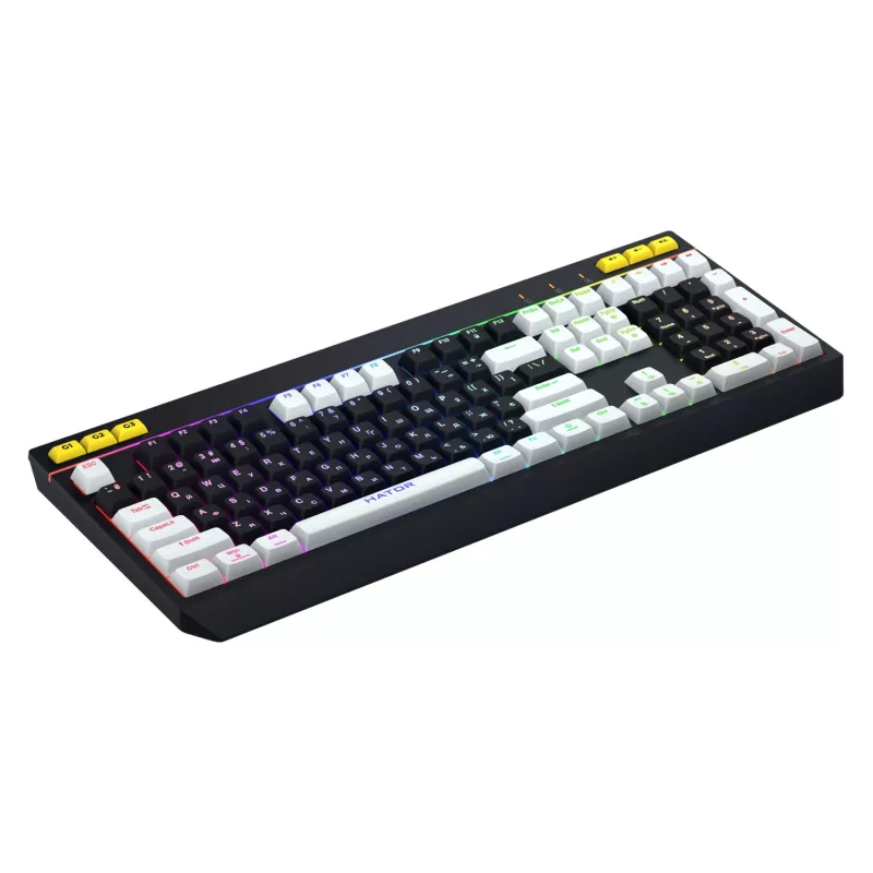 HATOR Icefall klávesnica herná USB QWERTY US English čierna RGB LED