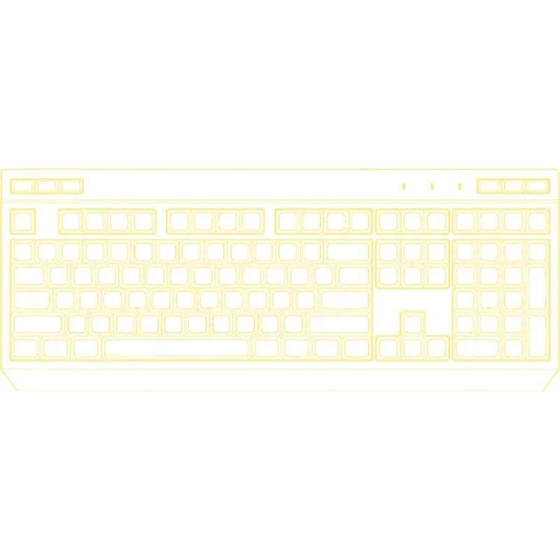 HATOR Icefall klávesnica herná USB QWERTY US English čierna RGB LED