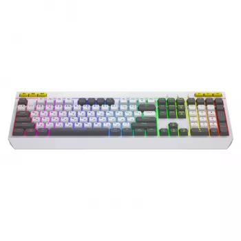 HATOR Icefall klávesnica herná USB QWERTY US English biela Full-Size RGB LED