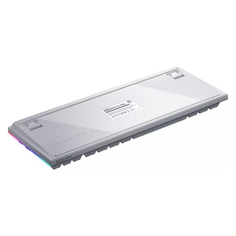 HATOR Gravity X TKL klávesnica herná USB QWERTY US English biela