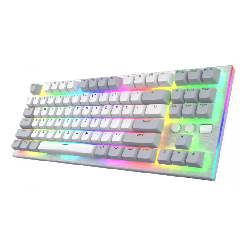 HATOR Gravity TKL klávesnica herná USB QWERTY US English biela