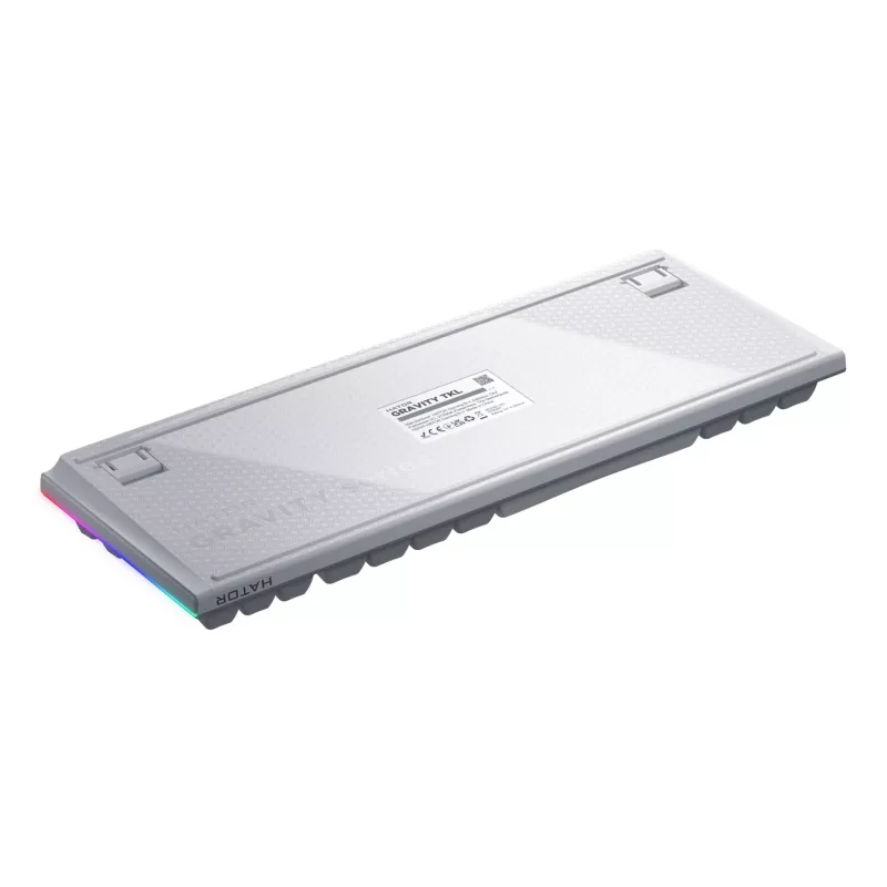 HATOR Gravity TKL klávesnica herná USB QWERTY US English biela
