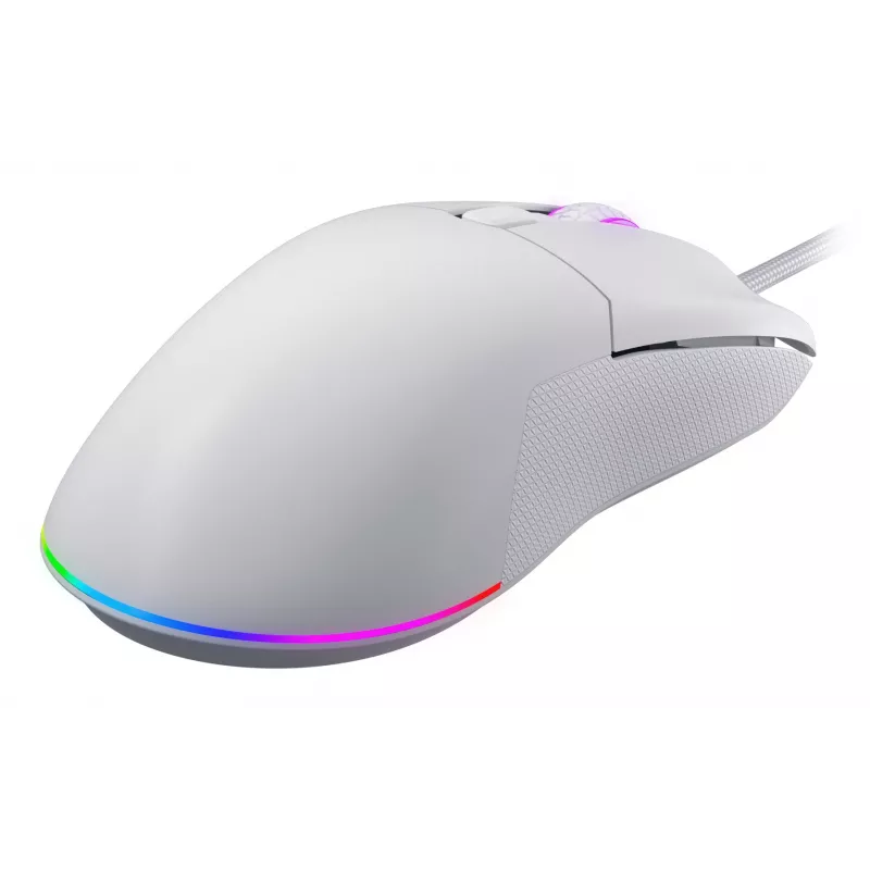 Myš HATOR Pulsar 3 optická žltá 12000 DPI 6 tlačidiel biela