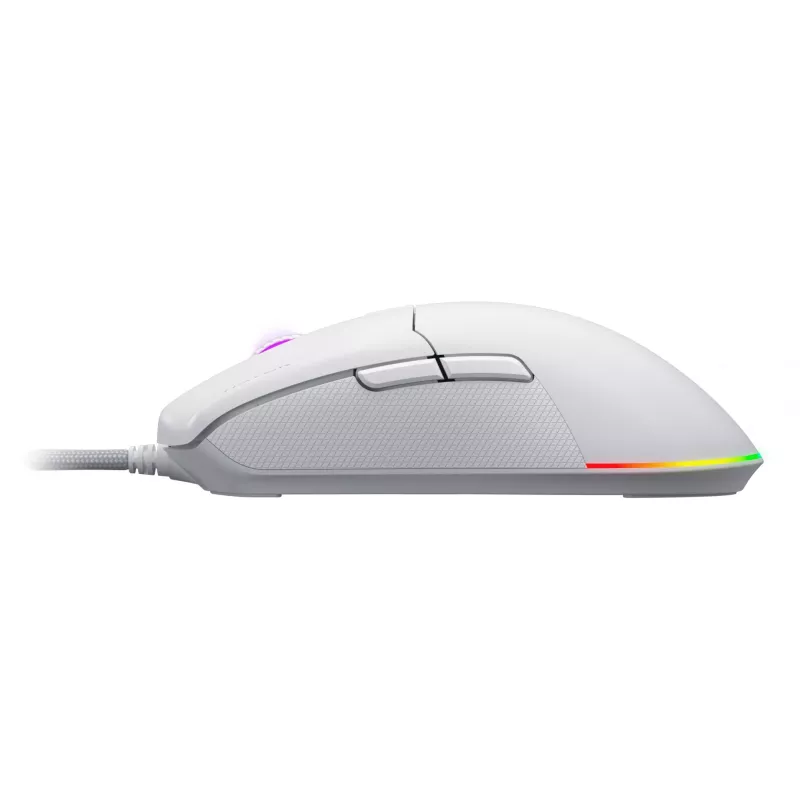 Myš HATOR Pulsar 3 optická žltá 12000 DPI 6 tlačidiel biela