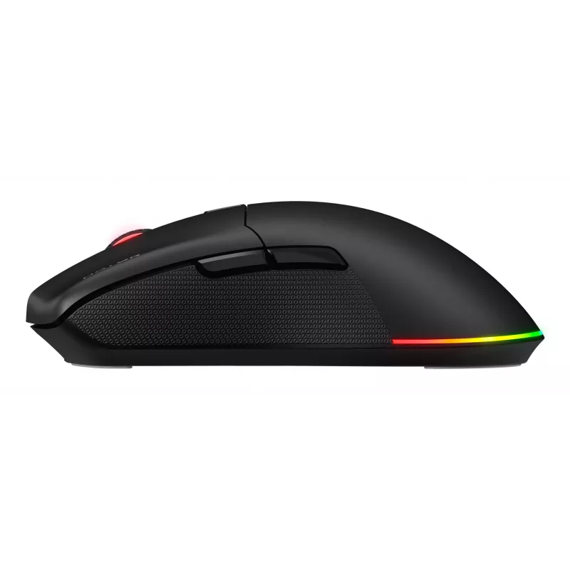 HATOR Pulsar 3 Wireless, čierna - optické žlté 100M spínače PixArt PMW 3311 (HTM630)