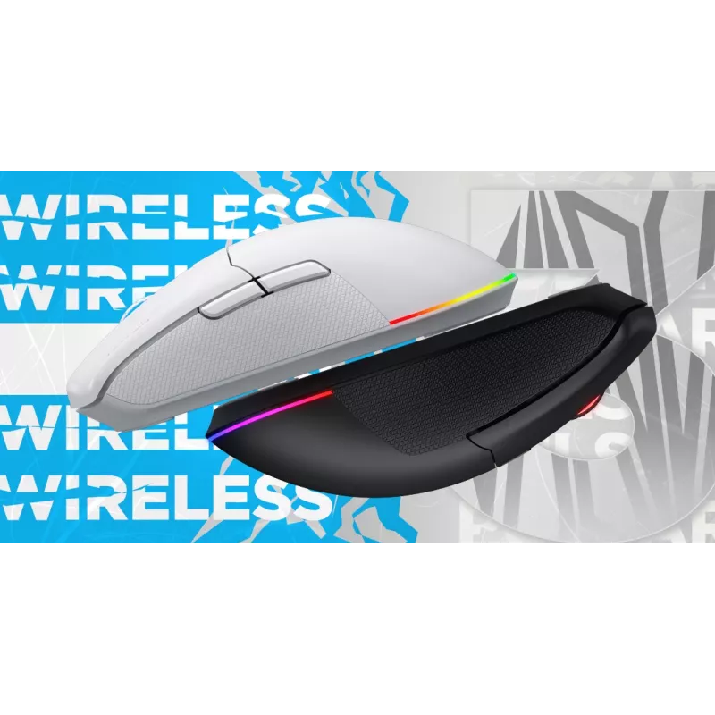 HATOR Pulsar 3 Wireless, čierna - optické žlté 100M spínače PixArt PMW 3311 (HTM630)