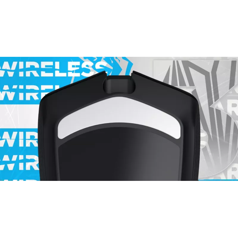 HATOR Pulsar 3 Wireless, čierna - optické žlté 100M spínače PixArt PMW 3311 (HTM630)