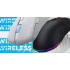 HATOR Pulsar 3 Wireless, biela - optické žlté 100M spínače PixArt PMW 3311 (HTM631)