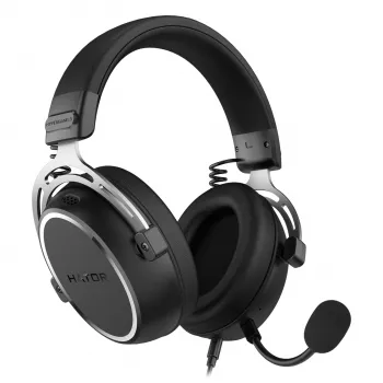 HATOR HYPERGANG 3 Hi-Res headset káblový s hlavovým mostom herný USB Type-C / USB Type-A čierny