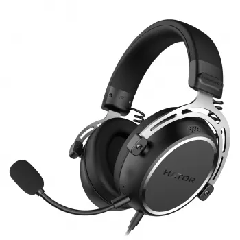 HATOR HYPERGANG 3 Hi-Res headset káblový s hlavovým mostom herný USB Type-C / USB Type-A čierny