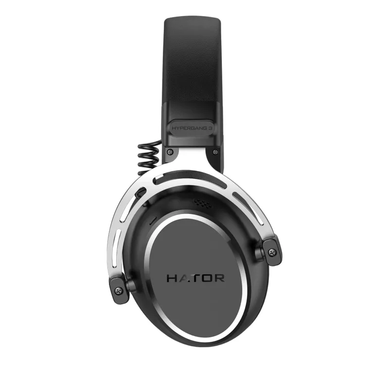 HATOR HYPERGANG 3 Hi-Res headset káblový s hlavovým mostom herný USB Type-C / USB Type-A čierny
