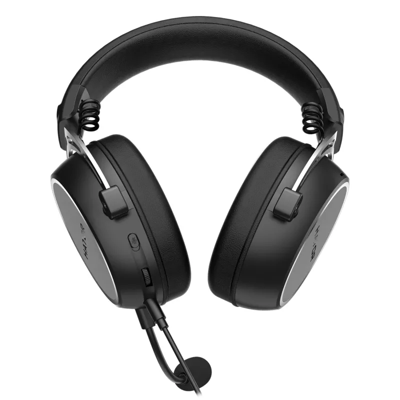 HATOR HYPERGANG 3 Hi-Res headset káblový s hlavovým mostom herný USB Type-C / USB Type-A čierny