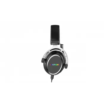 HATOR Hypergang 3 USB headset káblový a bezdrôtový s hlavovým mostom herný USB Type-C / USB Type-A Bluetooth čierny