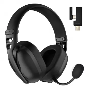 HATOR Hyperpunk 3 bezdrôtový headset káblový a bezdrôtový s hlavovým mostom herný USB Type-C / USB Type-A Bluetooth čierny