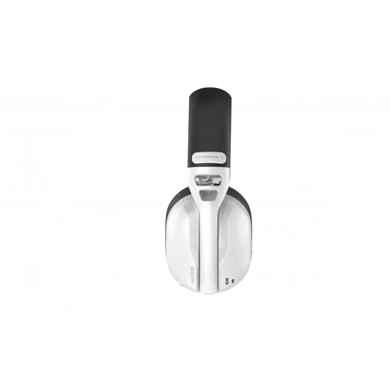 HATOR Hyperpunk 3 bezdrôtový headset káblový a bezdrôtový s hlavovým mostom herný USB Type-C / USB Type-A Bluetooth biely