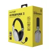 HATOR Hyperpunk 3 bezdrôtový headset káblový a bezdrôtový s hlavovým mostom herný USB Type-C / USB Type-A Bluetooth biely