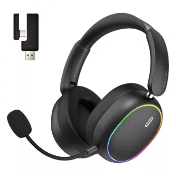 HATOR Phoenix 2 bezdrôtový headset káblový a bezdrôtový s hlavovým mostom herný USB Type-C / USB Type-A Bluetooth čierny