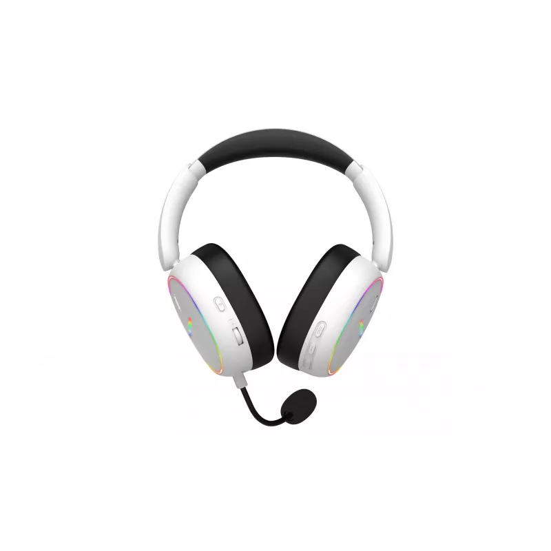 HATOR Phoenix 2 bezdrôtový headset káblový a bezdrôtový s hlavovým mostom herný USB Type-C / USB Type-A Bluetooth biely