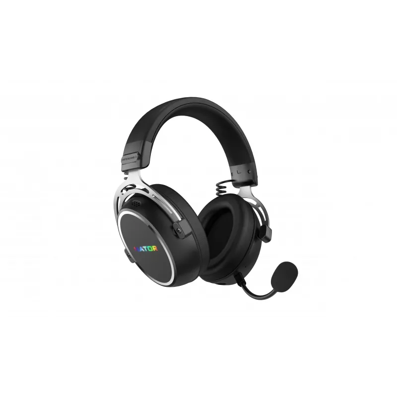 HATOR Hypergang 3 bezdrôtový headset s hlavovým mostom herný USB Type-C / USB Type-A Bluetooth čierny