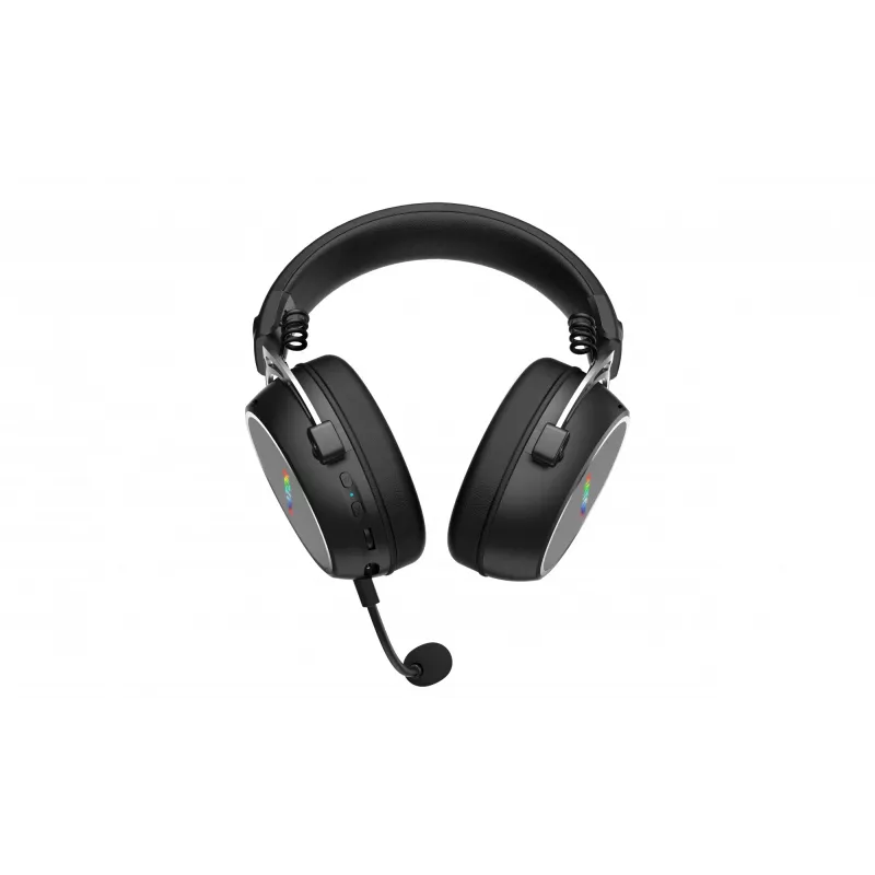 HATOR Hypergang 3 bezdrôtový headset s hlavovým mostom herný USB Type-C / USB Type-A Bluetooth čierny