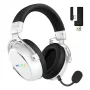 HATOR Hypergang 3 bezdrôtový headset s hlavovým mostom herný USB Type-C / USB Type-A Bluetooth biely