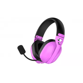 HATOR Hyperpunk 3 bezdrôtový headset káblový a bezdrôtový s hlavovým mostom herný USB Type-C / USB Type-A Bluetooth fialový