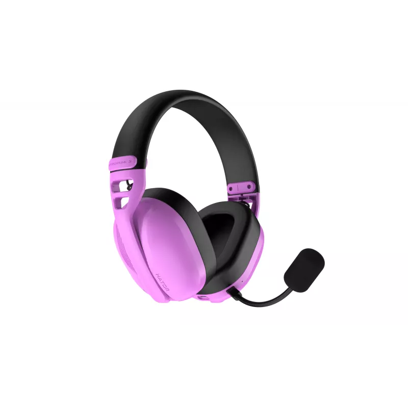 HATOR Hyperpunk 3 bezdrôtový headset káblový a bezdrôtový s hlavovým mostom herný USB Type-C / USB Type-A Bluetooth fialový