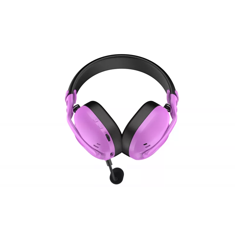 HATOR Hyperpunk 3 bezdrôtový headset káblový a bezdrôtový s hlavovým mostom herný USB Type-C / USB Type-A Bluetooth fialový